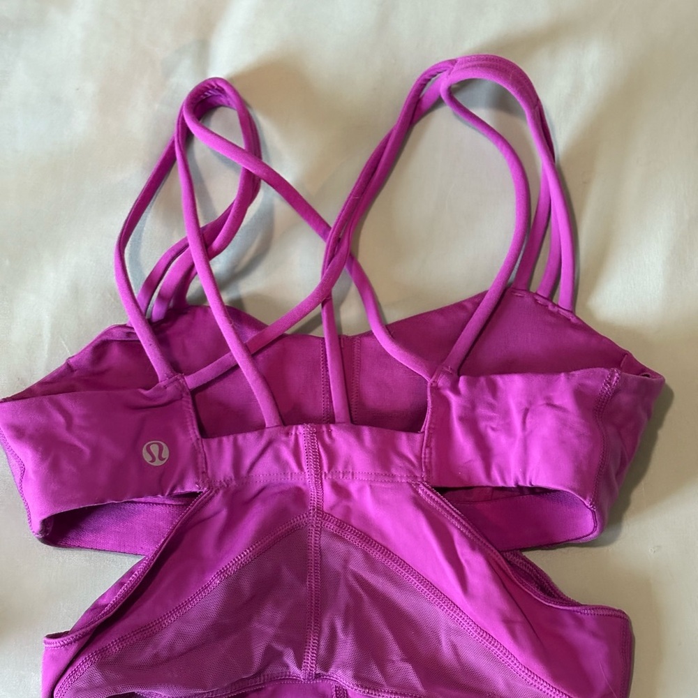 lululemon athletica Pink Strappy Sports Bra